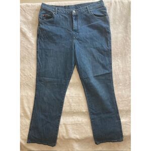 Lee Womens Blue Jeans  Size 18 M (36X32) 12" High Rise